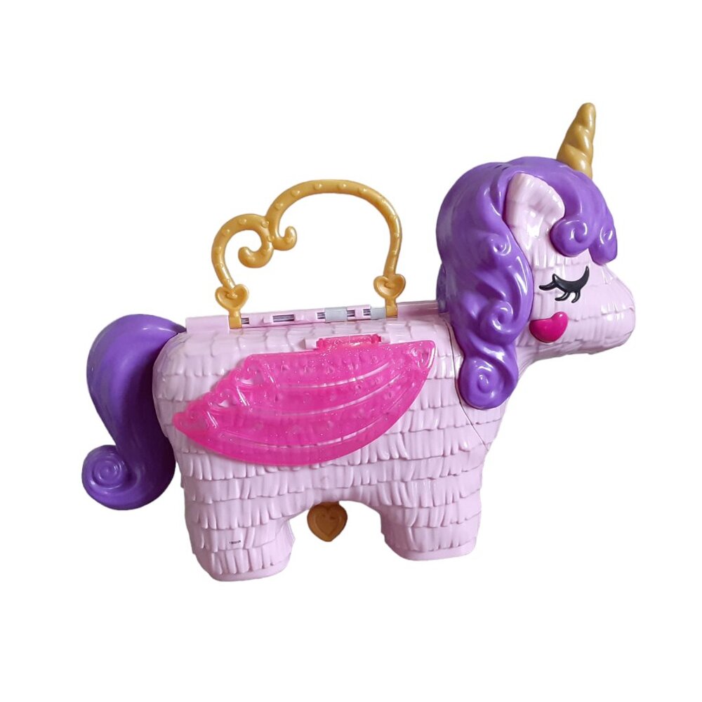 Polly Pocket Unicorn Party Playset 2 Figures 9 Accessories